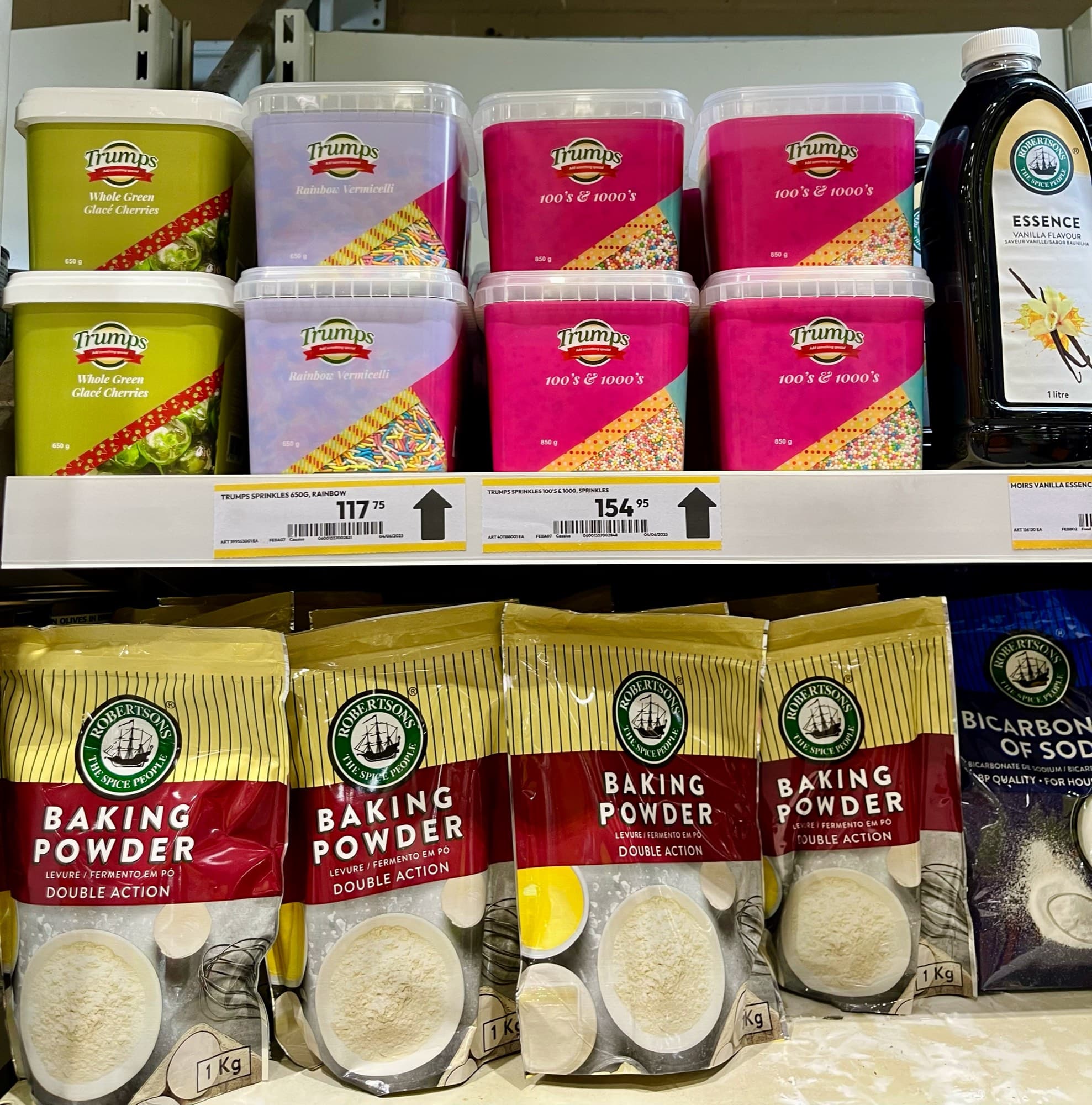 The range on shelf, in store